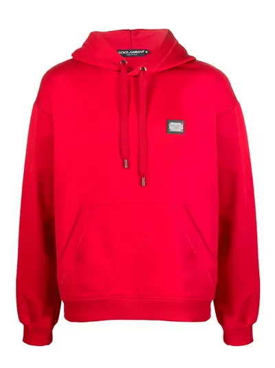 Dolce & Gabbana — logo-tag zip-up hoodie