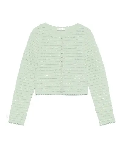 SANDRO — crystal-embellished cardigan